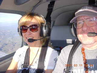 Lilah and Adam flying in N8377W Lilah and Adam flying in N8377W