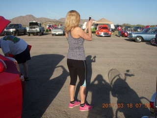 Millar fly-in - Kim T taking pictures of cars