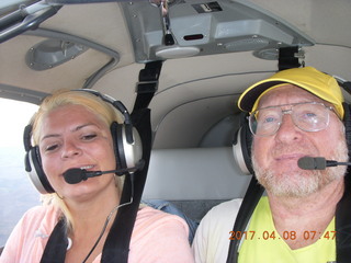 571 9n8. Jerome's friend Tanya flying in N8377W and Adam