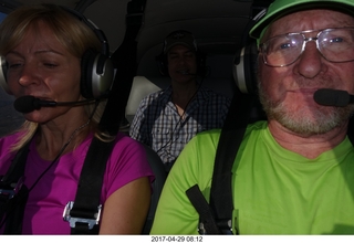 1704 9nv. Kim T and Adam flying N8377W