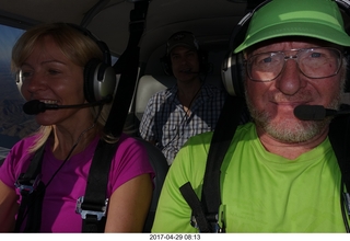 1705 9nv. Kim T and Adam flying N8377W