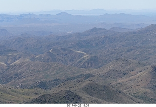 aerial mountain scenery