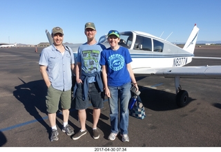 Kim Tarnowski flying N8377W