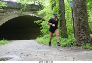 3053 9p6. Pennypack Park run - Adam running