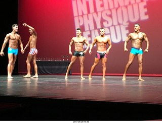 Mesa Arts Center - International Physique League (IPL) show - 12 Nick Torgerson and 25 John Brietzman and 47 Alejandro Sigala and 55 Zach Smith