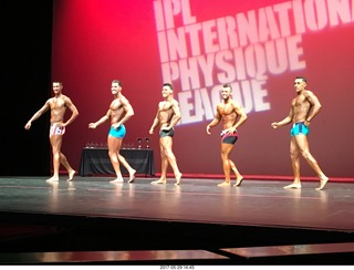 Mesa Arts Center - International Physique League (IPL) show - 12 Nick Torgerson and 25 John Brietzman and 47 Alejandro Sigala and 55 Zach Smith