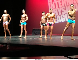 Mesa Arts Center - International Physique League (IPL) show - 12 Nick Torgerson and 25 John Brietzman and 47 Alejandro Sigala and 55 Zach Smith