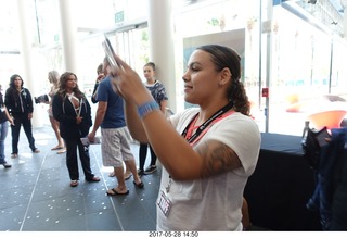 Mesa Arts Center - International Physique League (IPL) show - Delfina taking a picture