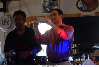 Jonathan and Jamie wedding reception - Rick and Koltton taking a picture