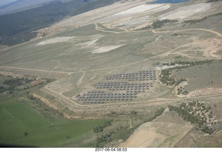 aerial - Colorado - solar power array