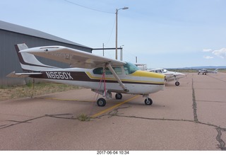 old Cessna 172 and twin