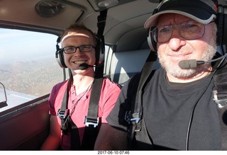 1741 9qa. Dave Dotson and Adam flying in N8377W