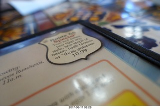 Route 66 special on menu