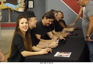 Comerica Theatre - Brit Floyd band signing autographs