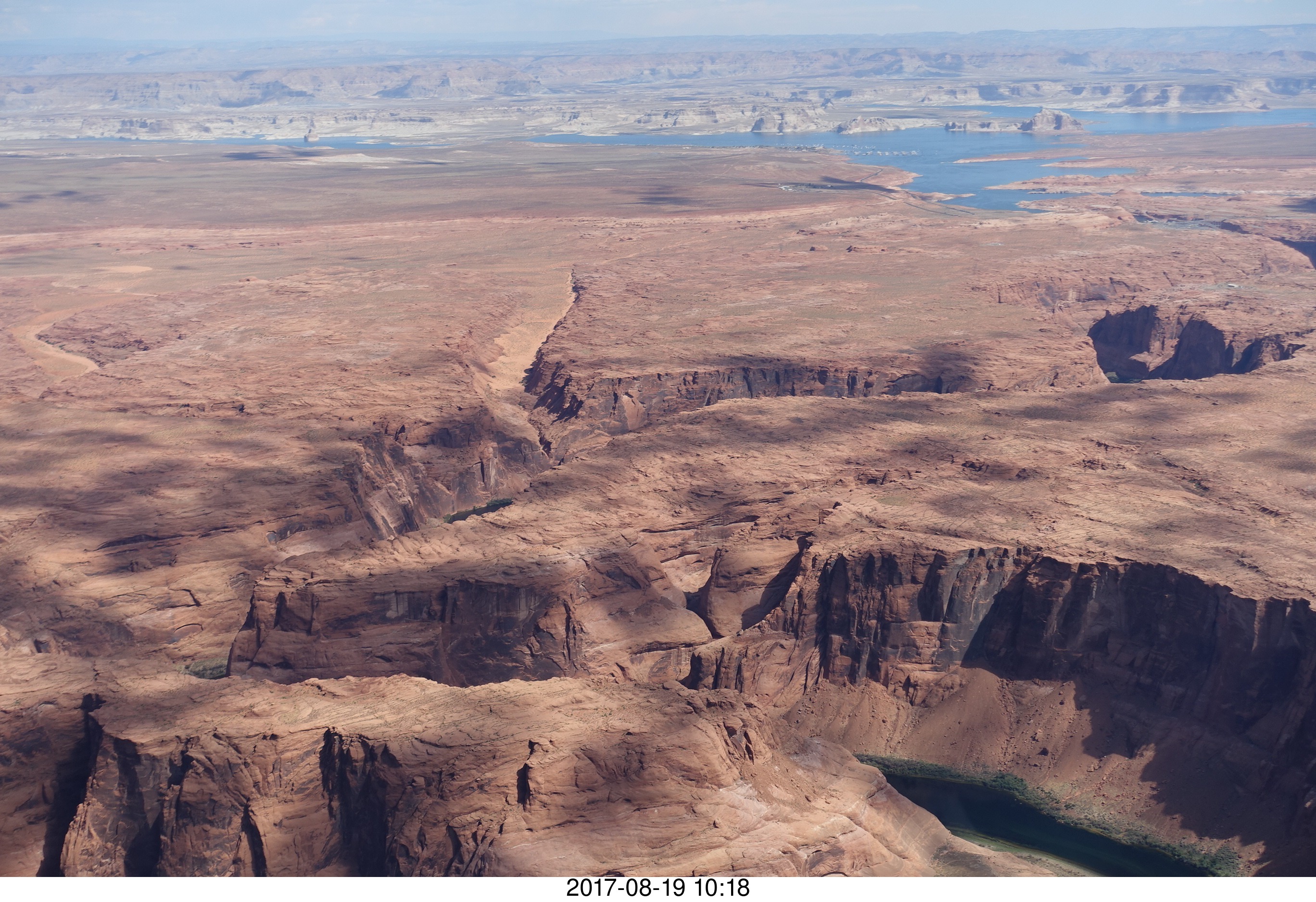 aerial - Grand Canyon near Page - Horseshoe Bend