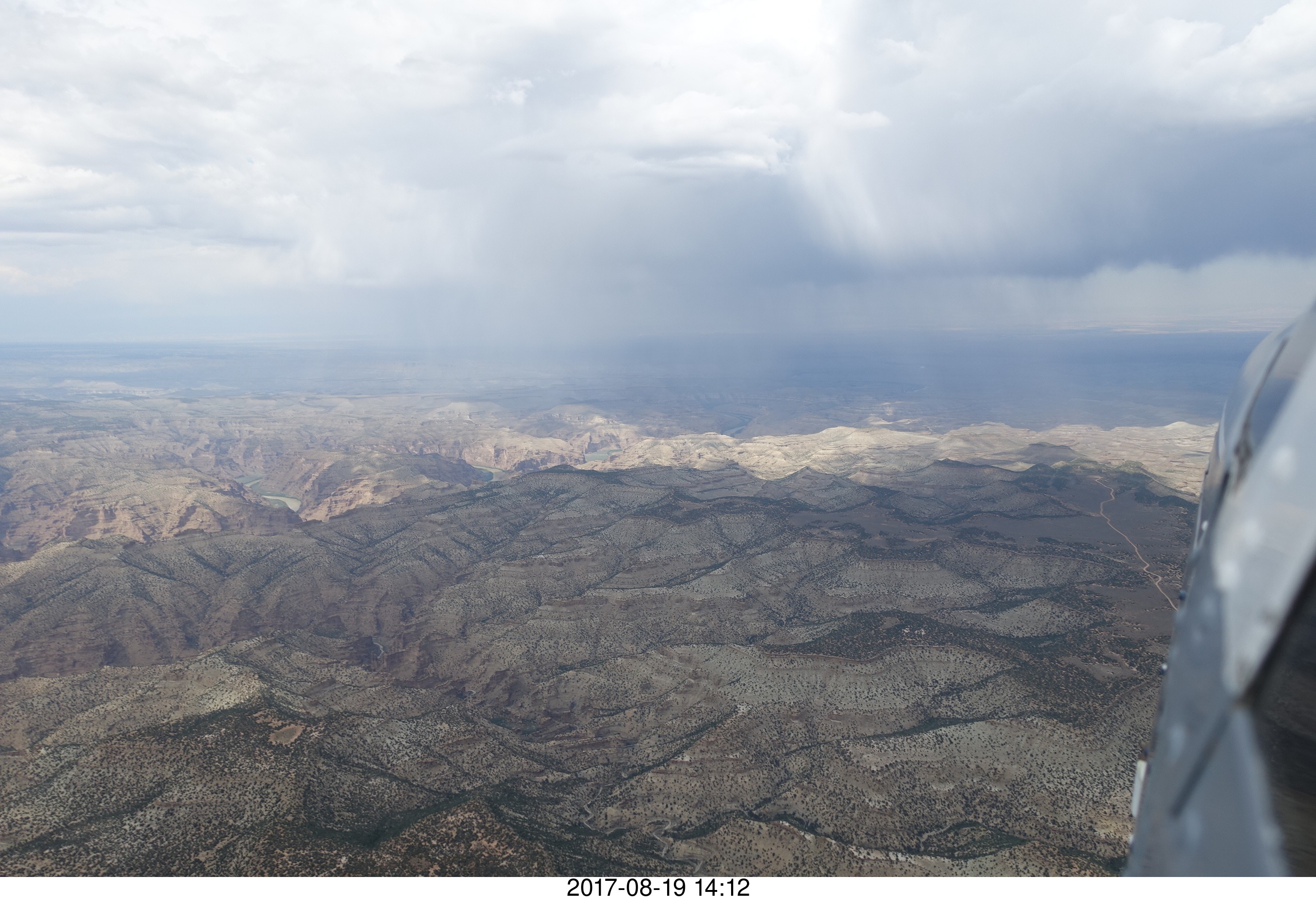 aerial - Book Cliffs - Desolation Canyon - clouds