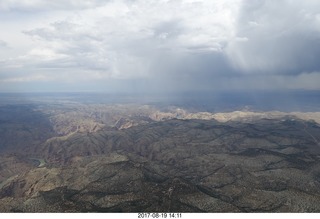 207 9sk. aerial - Book Cliffs - Desolation Canyon - clouds