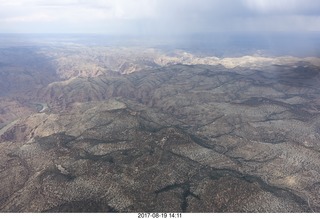208 9sk. aerial - Book Cliffs - Desolation Canyon - clouds