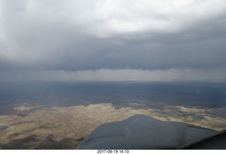 210 9sk. aerial - Book Cliffs - Desolation Canyon - clouds and rain