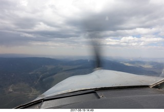 228 9sk. aerial - north Utah - clouds
