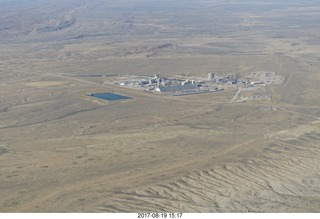 239 9sk. aerial - south Wyoming - power plant