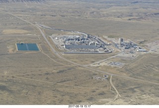 240 9sk. aerial - south Wyoming - power plant