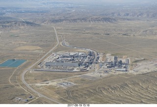 aerial - south Wyoming - power plant