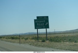 25 9sl. Airport Road sign