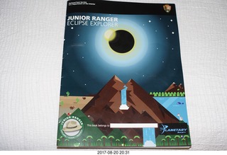 141 9sl. Junior Ranger Eclipse Explorer booklet