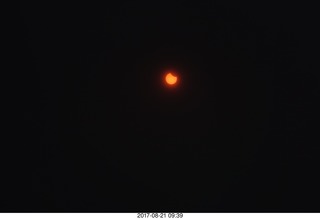 45 9sm. Riverton Airport eclipse - partial