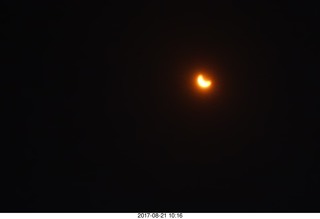 52 9sm. Riverton Airport eclipse - partial