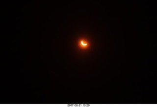 56 9sm. Riverton Airport eclipse - partial