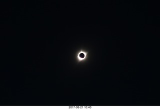 57 9sm. Riverton Airport total solar eclipse
