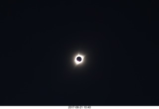 58 9sm. Riverton Airport total solar eclipse
