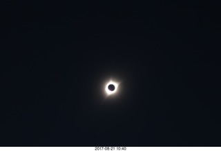 61 9sm. Riverton Airport total solar eclipse