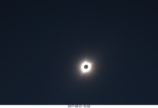 62 9sm. Riverton Airport total solar eclipse