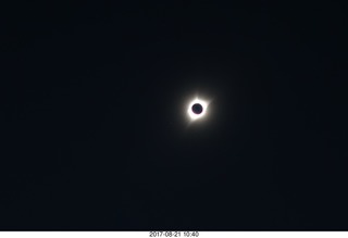 67 9sm. Riverton Airport total solar eclipse