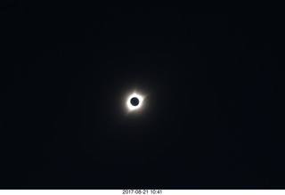 69 9sm. Riverton Airport total solar eclipse