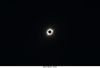 72 9sm. Riverton Airport total solar eclipse