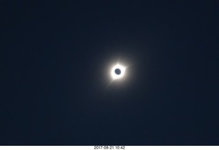 77 9sm. Riverton Airport total solar eclipse