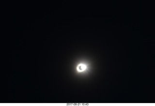 81 9sm. Riverton Airport total solar eclipse - attempt at diamond ring