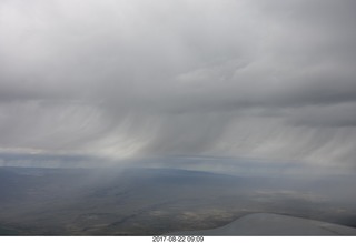12 9sn. aerial - Rock Springs to Bryce Canyon - rain storm