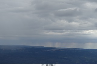 14 9sn. aerial - Rock Springs to Bryce Canyon - rain storm
