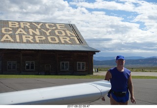 27 9sn. Bryce Canyon Airport log cabin and Adam
