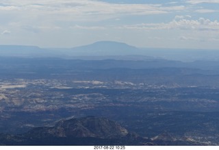 48 9sn. aerial - Navajo Mountain seen from Bryce Canyon
