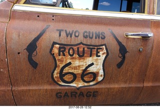 33 9ss. Flagstaff Airport car show - Two Guns Route 66