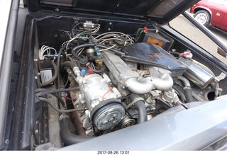 42 9ss. Flagstaff Airport car show - Delorean engine