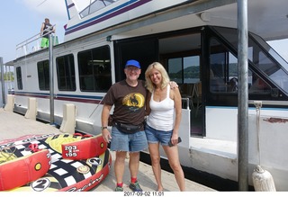 Saint Croix River boat + Adam and Kim