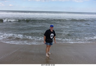 Belmar Boardwalk - beach - Adam in the surf