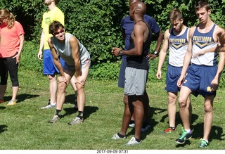 3103 9t9. Cheltenham Cross Country CHS-XC - Curtis Arboretum - pre-race - Adam Alper, John D'Anjou